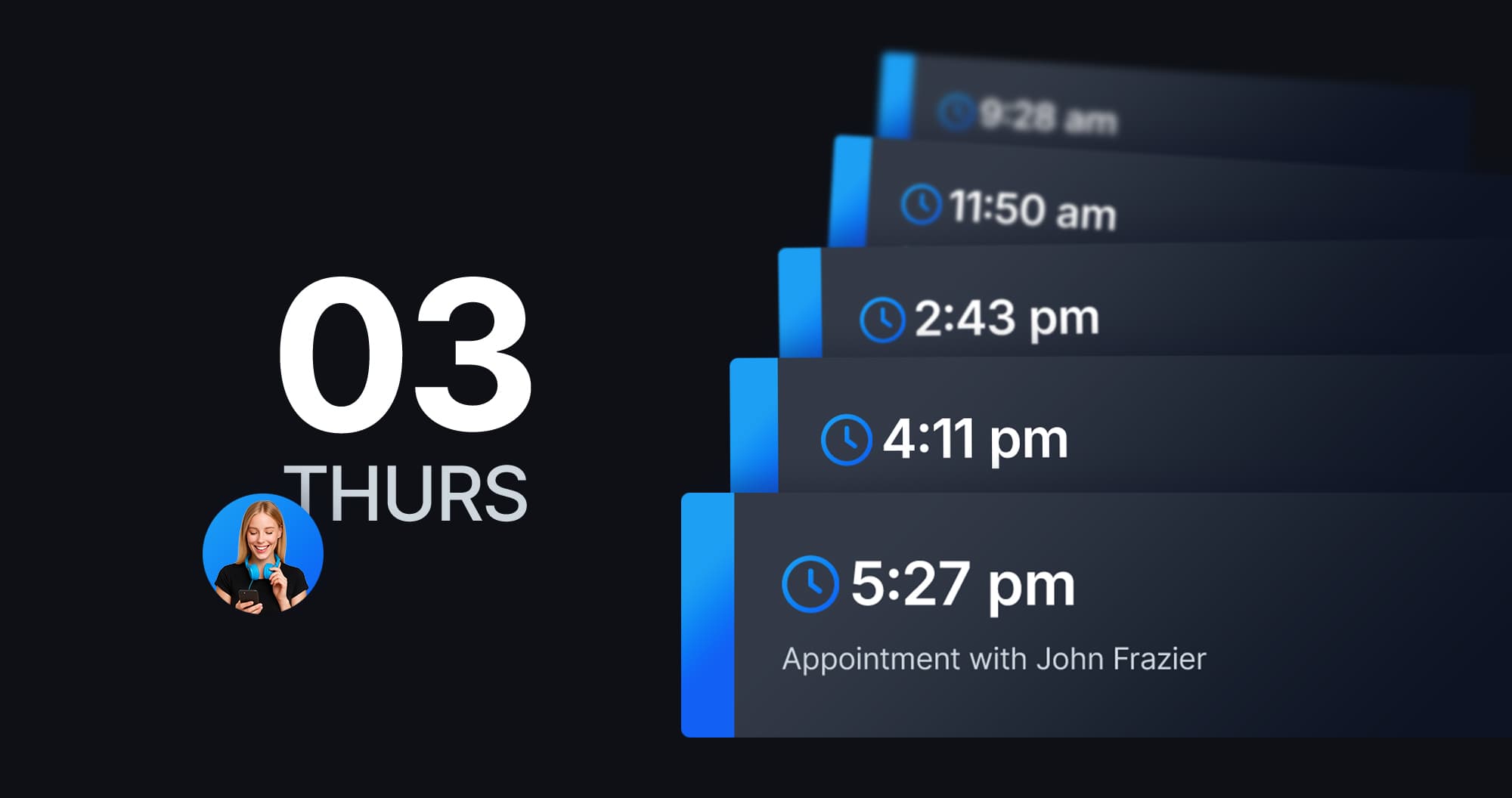 Results graphic showing an investor access appointment schedule